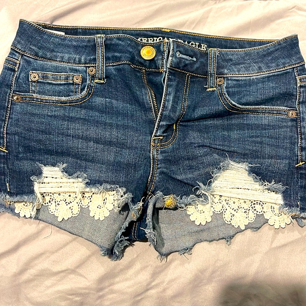 American eagle super stretch shorts